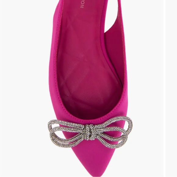 🆕 BCBGeneration Pink Slingback Bow Shoes - Picture 6 of 7